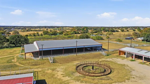 a view of a swimming pool with an ocean view
