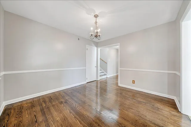 wooden floor in an empty room