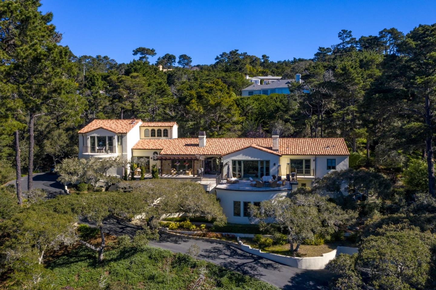 1565 Riata Road Pebble Beach, CA 93953 - Photo 4 of 23 a aerial view of a house