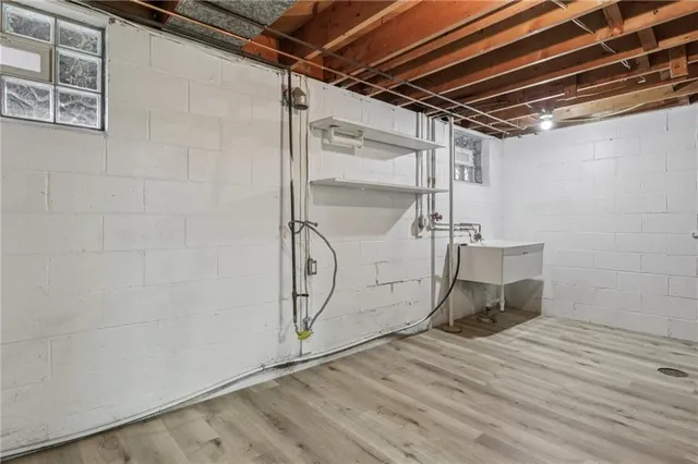 a view of a storage & utility room