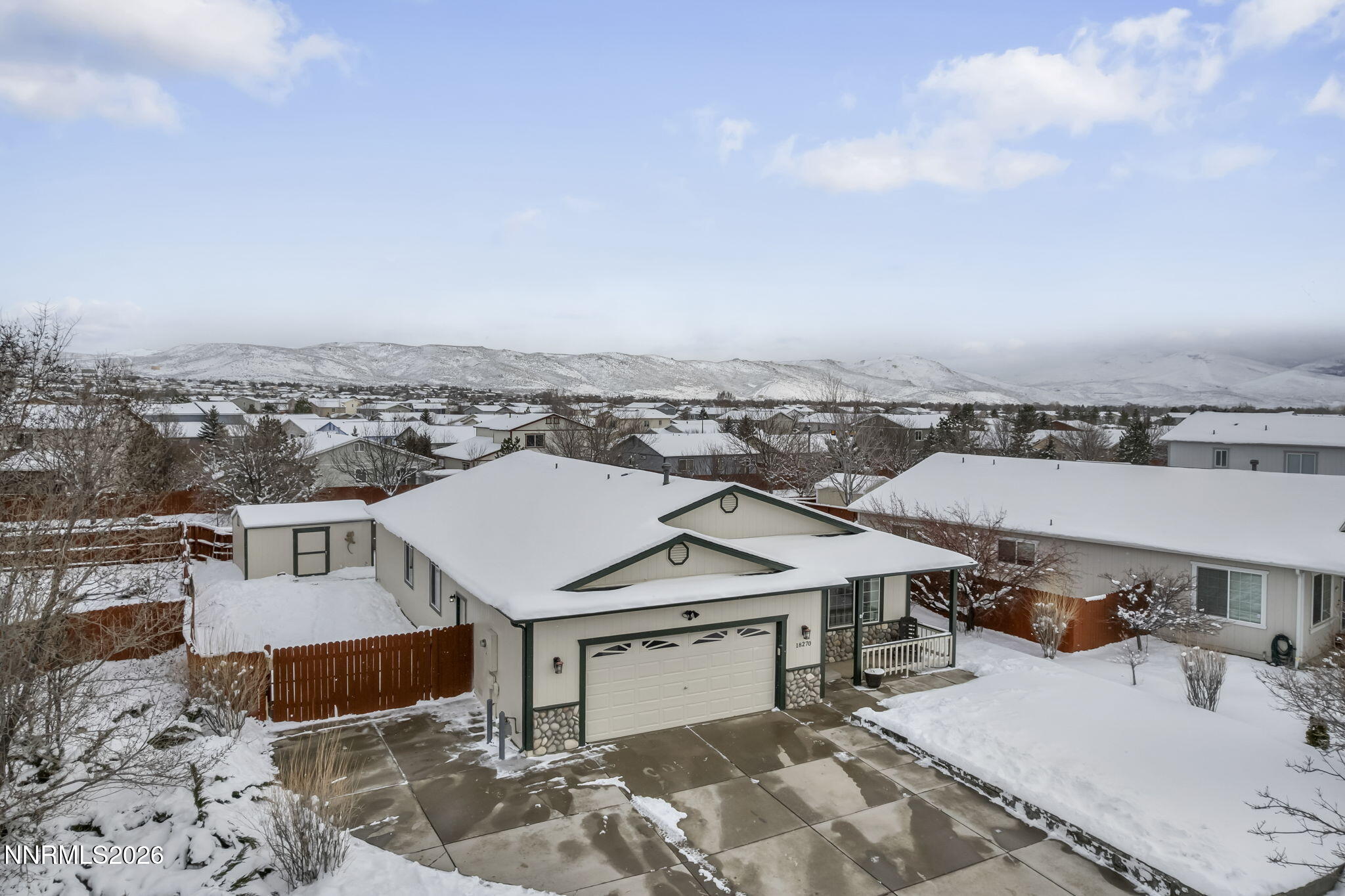 18270 Cedar View Court Reno, NV 89508 - Photo 2 of 48 an aerial view of a house with a terrace