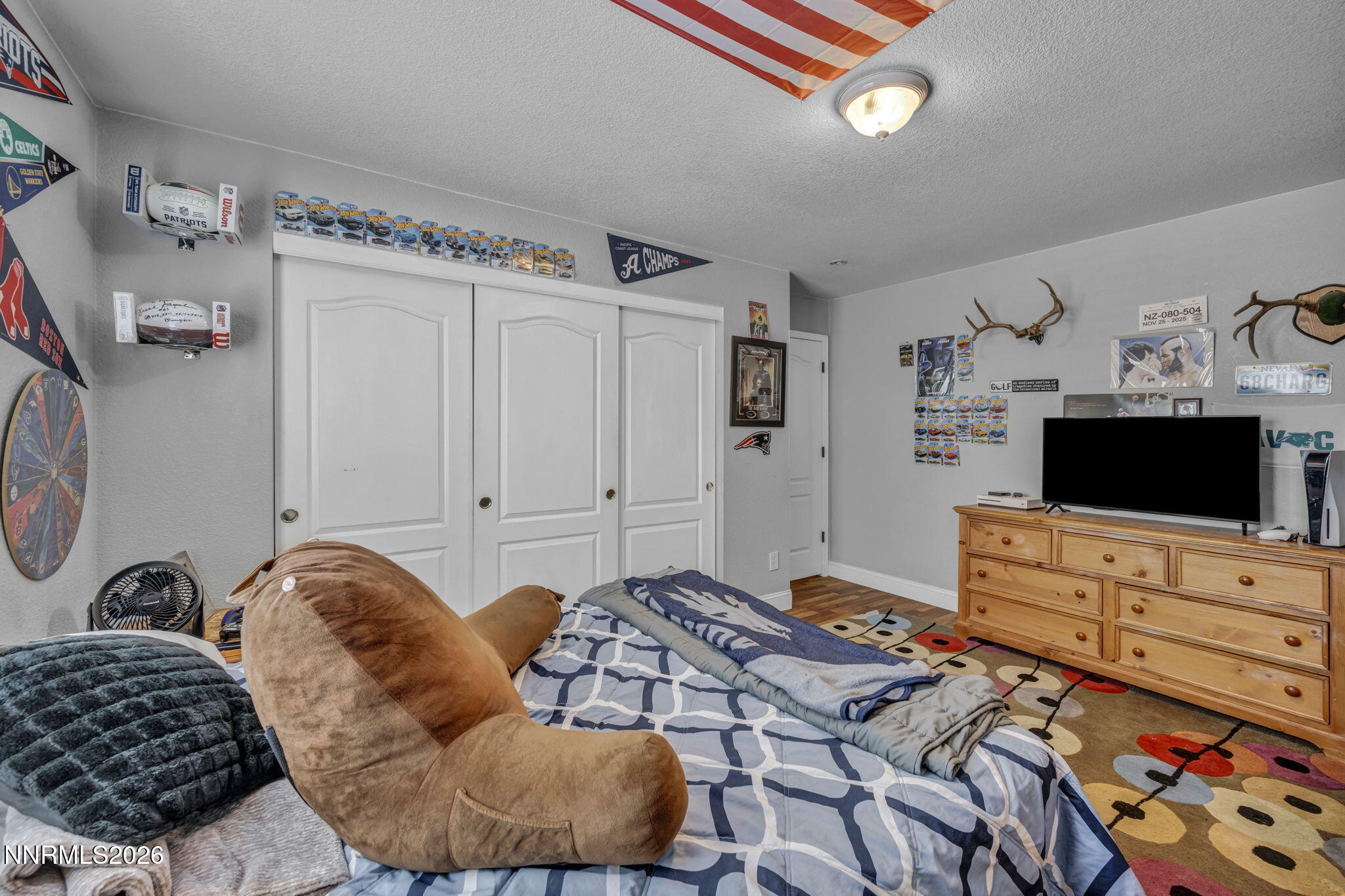 18270 Cedar View Court Reno, NV 89508 - Photo 24 of 48 a bedroom with bed and a flat screen tv