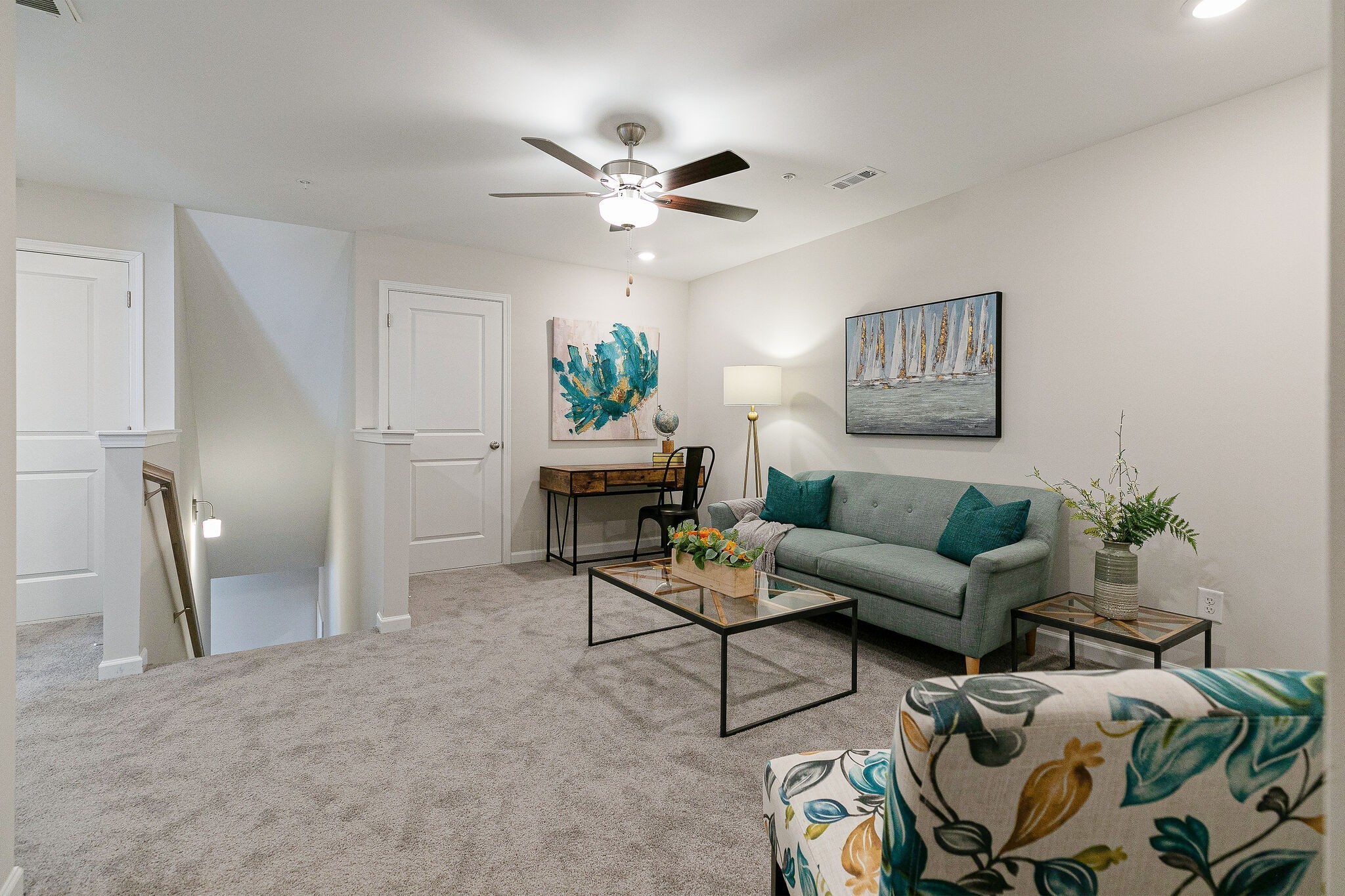 1054 June Wilde Ridge Spring Hill, TN 37174 - Photo 21 of 28 a living room with furniture and a chandelier