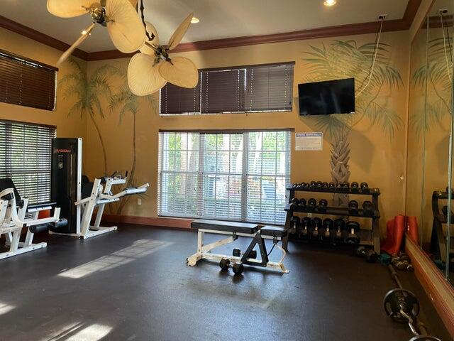 1200 Scotia Drive, Unit 305 Hypoluxo, FL 33462 - Photo 22 of 28 a view of a room with gym equipment