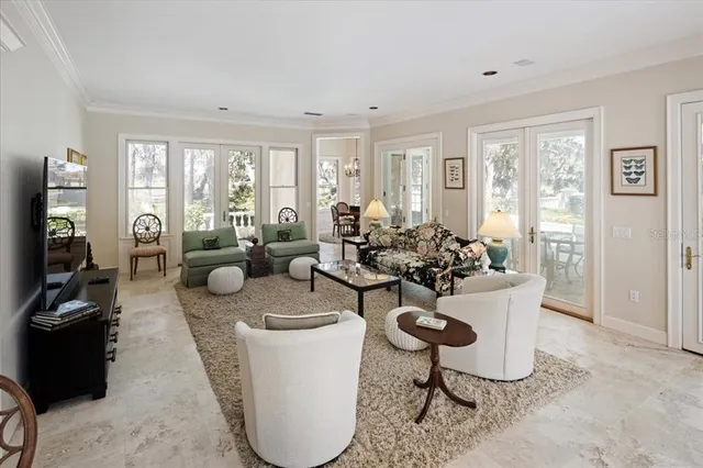 a view of entryway and hall with a front door