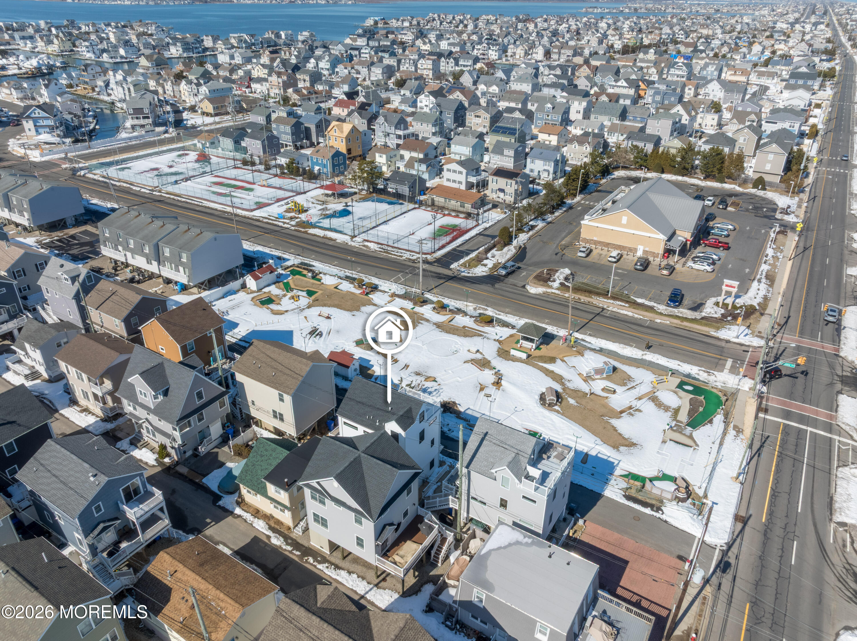 155 West Atlantic Way Lavallette, NJ 08735 - Photo 45 of 53 an aerial view of a house with a outdoor space