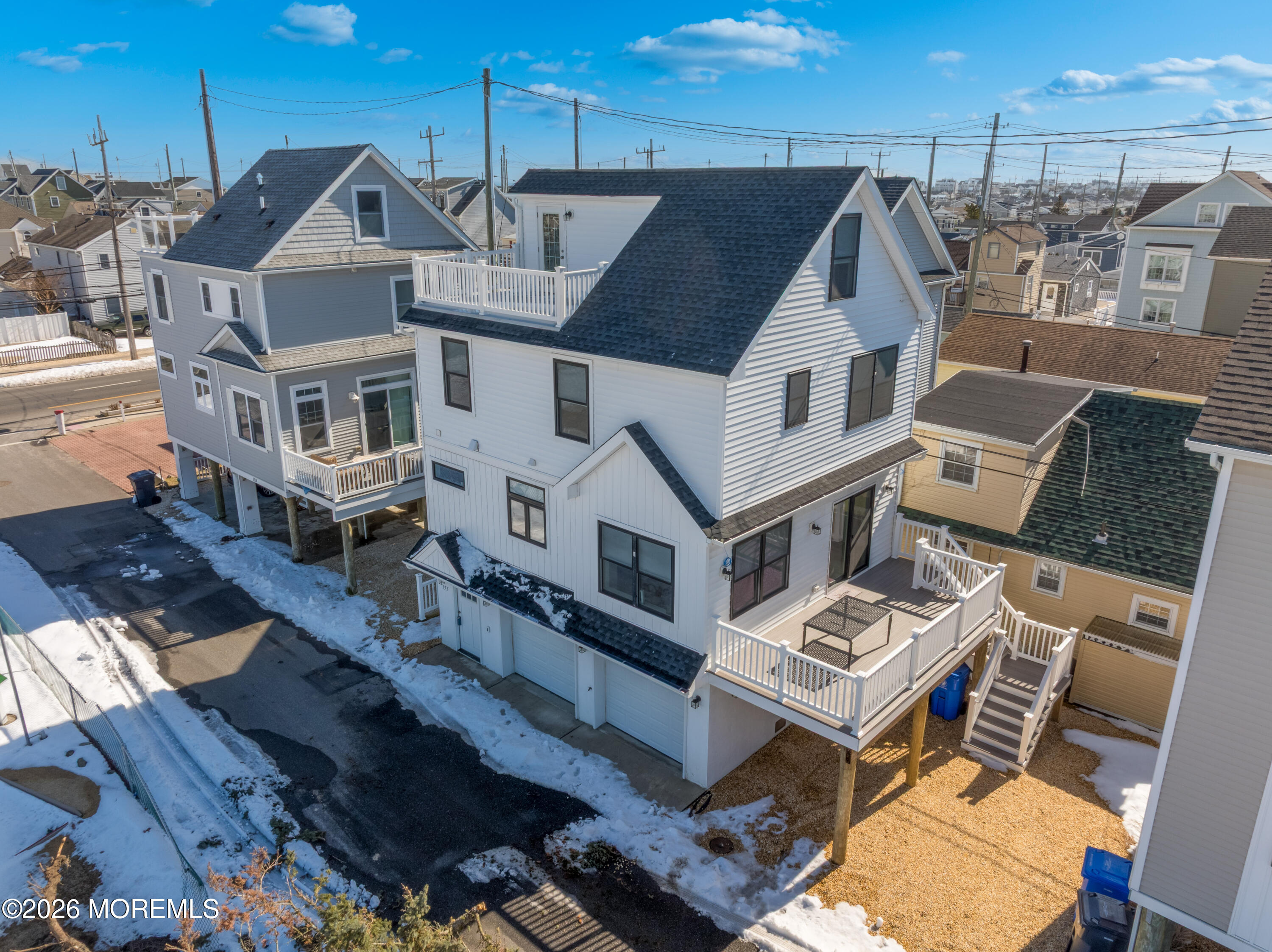 155 West Atlantic Way Lavallette, NJ 08735 - Photo 9 of 53 an aerial view of a house with a big yard