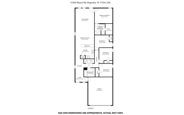 $1,765 | 31449 Moore Road, Magnolia, TX 77354