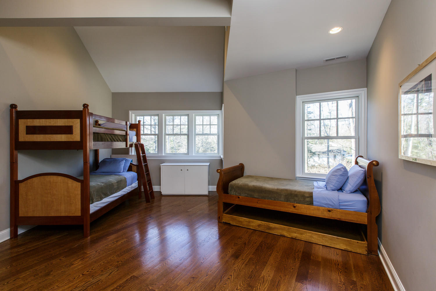 81 Parish Road New Canaan, CT 06840 - Photo 29 of 48 a bedroom with two beds and window