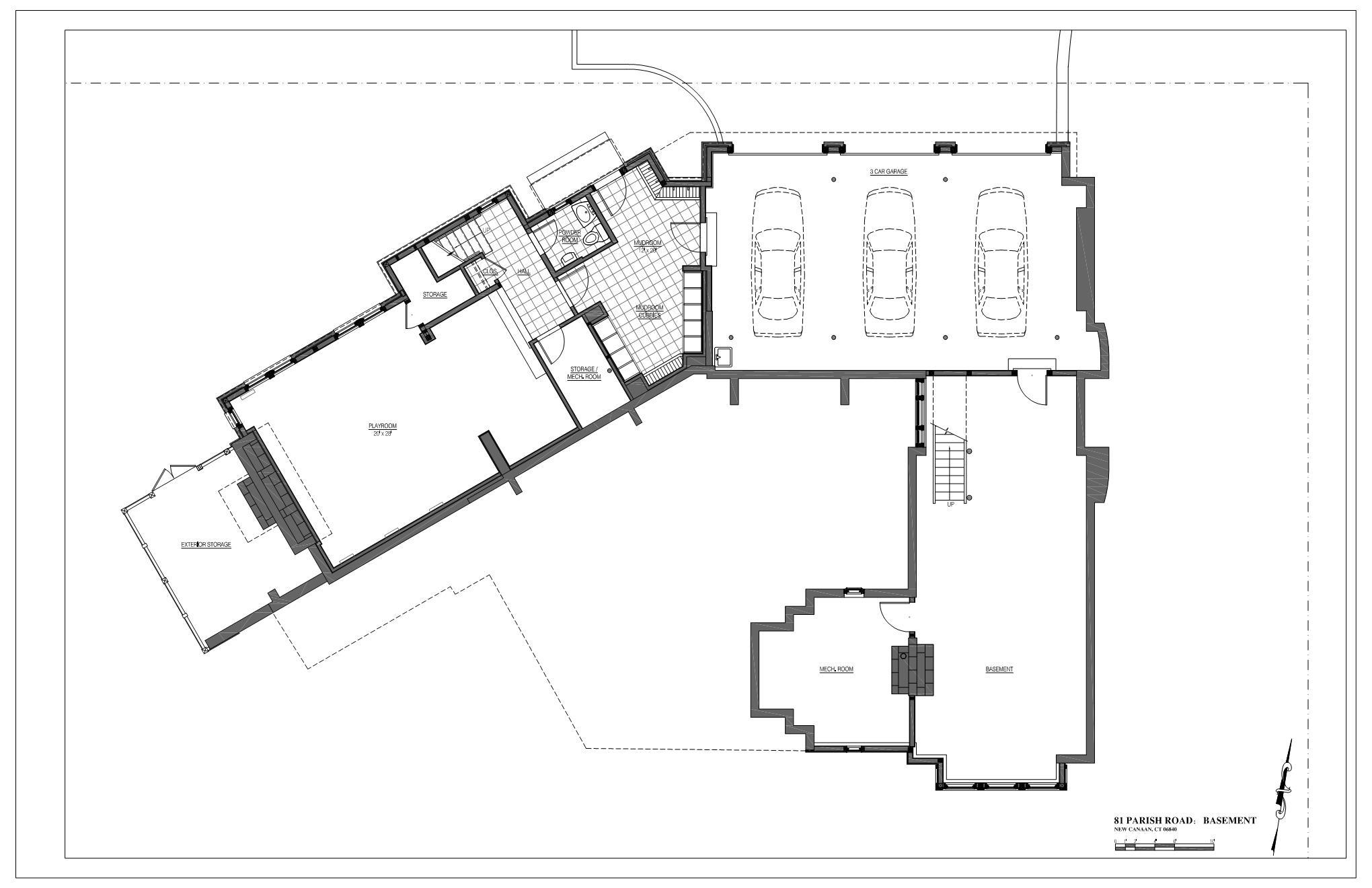 81 Parish Road New Canaan, CT 06840 - Photo 44 of 48 a picture of a floor plan