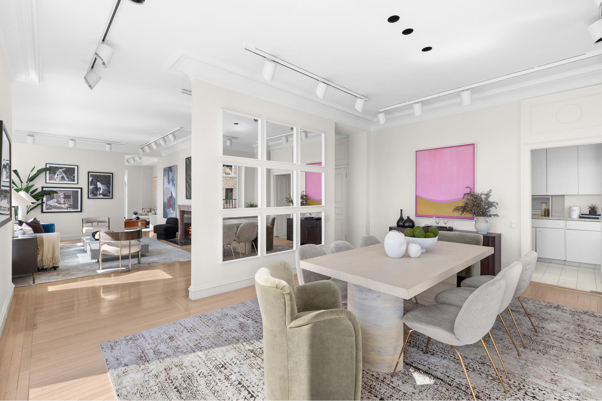 435 East 52nd Street, Unit 15A Manhattan, NY 10022 - Photo 4 of 17 a view of a dining room with furniture