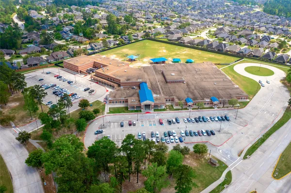 an aerial view of a tennis ground and tennis ground