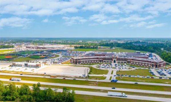 a view of a city with an ocean view