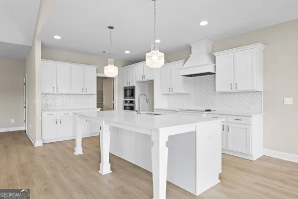 an empty room with a natural light