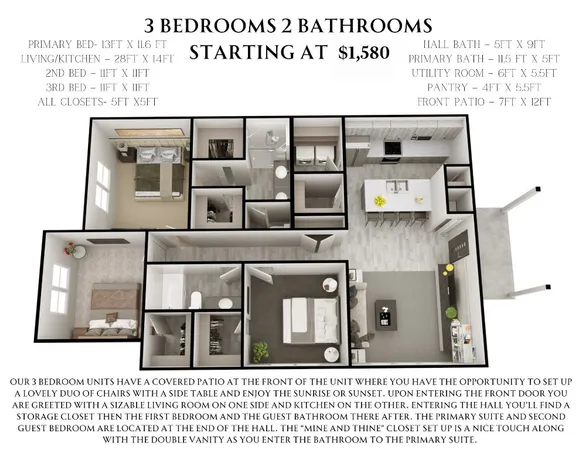 $1,045 | 802 West Loop, El Campo, TX 77437