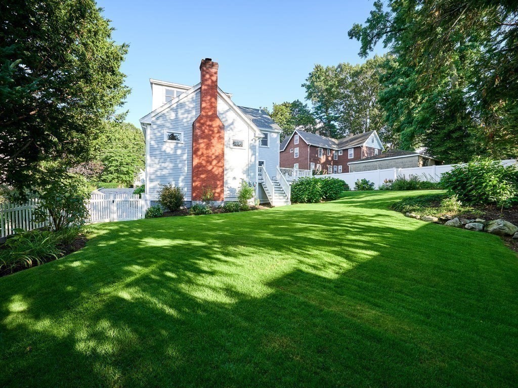 20 Garland Road Newton, MA 02459 - Photo 35 of 41 a front view of a house with garden