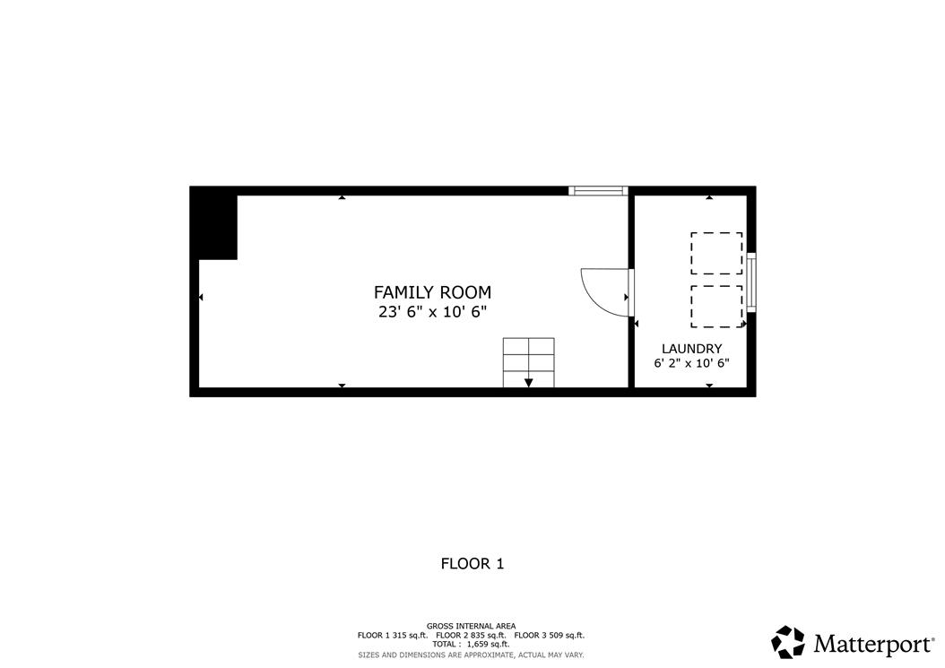 3031 Shakespeare Road Bethlehem, PA 18017 - Photo 28 of 30 Visualize your layout with this detailed floor plan highlighting the family room and laundry area.