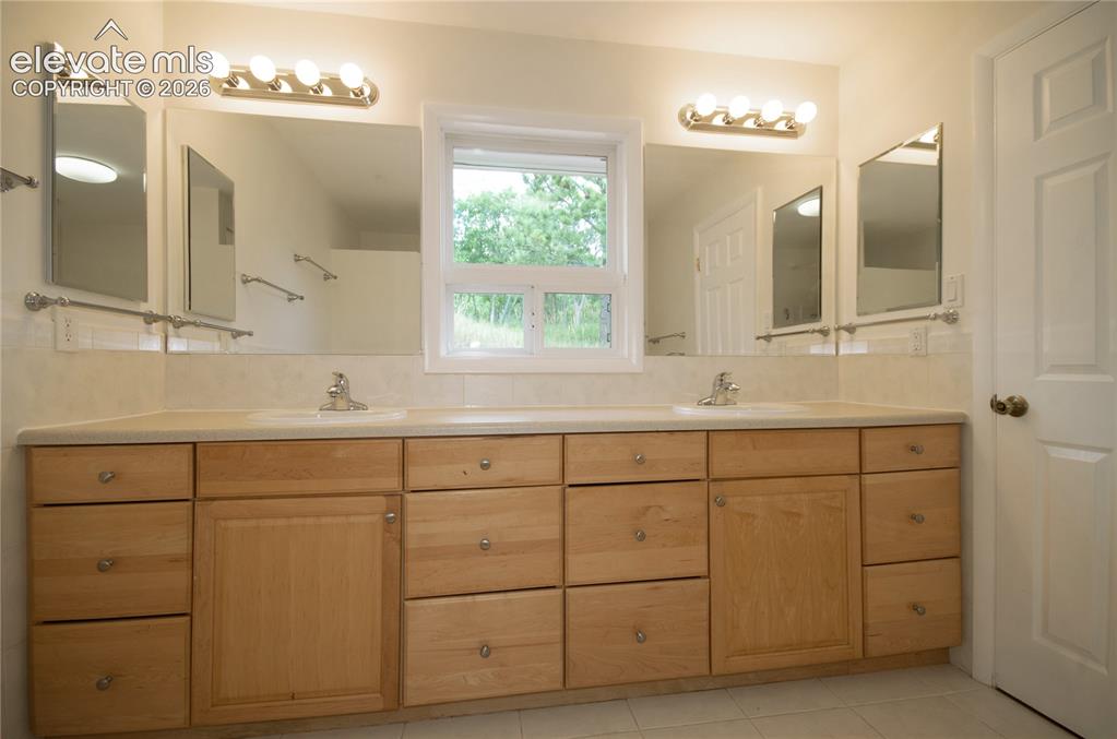4710 Limestone Road Monument, CO 80132 - Photo 31 of 50 a bathroom with a sink and a mirror