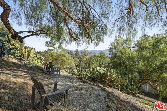 a backyard of a house