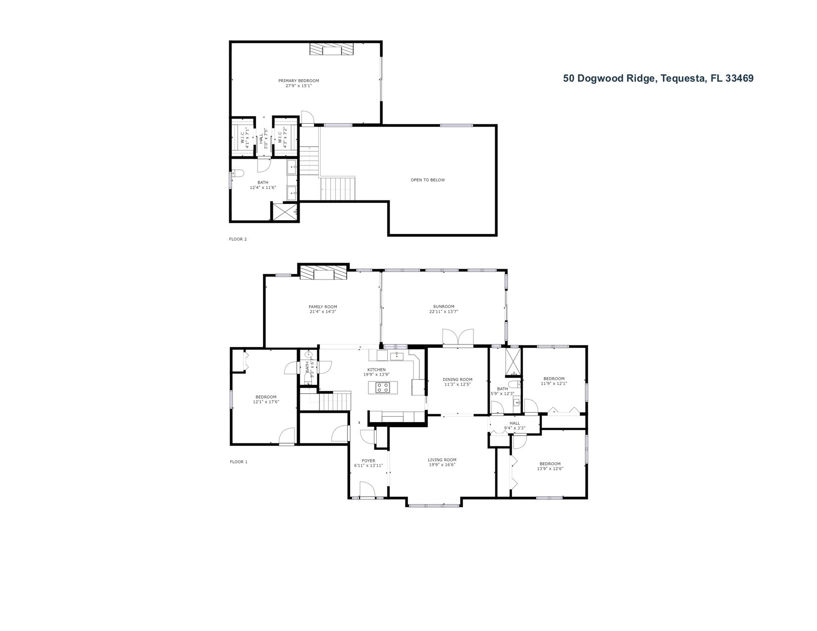 50 Dogwood Ridge Tequesta, FL 33469 - Photo 45 of 45 50 Dogwood Rdg Floor Plan