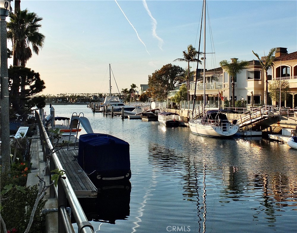35 Geneva Walk Long Beach, CA 90803 - Photo 49 of 52 a view of a lake with boats and palm trees