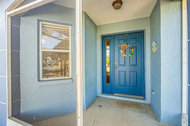a view of an entryway door