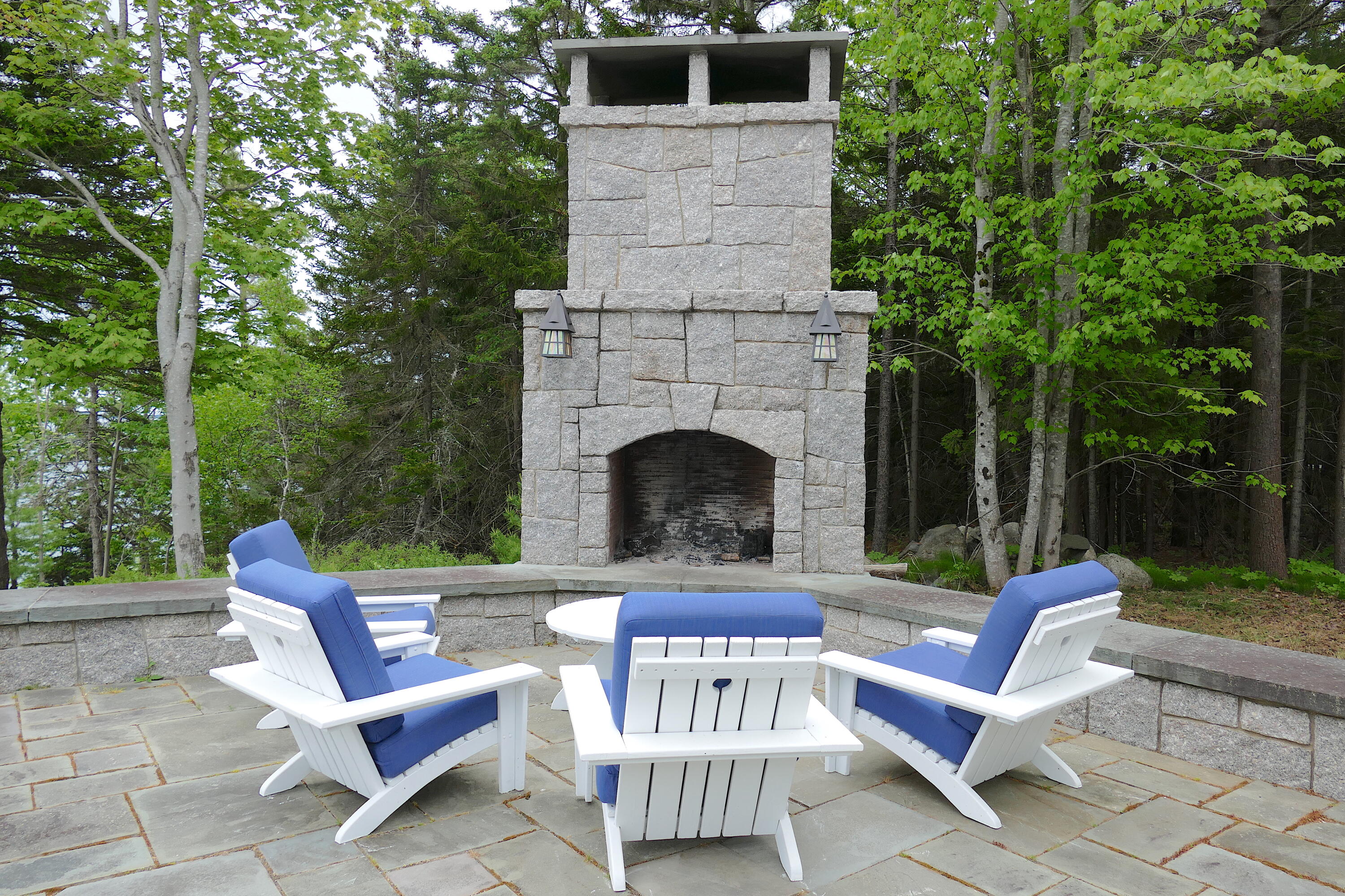 62 Sols Cliff Road Bar Harbor, ME 04609 - Photo 96 of 119 fireplace with chairs