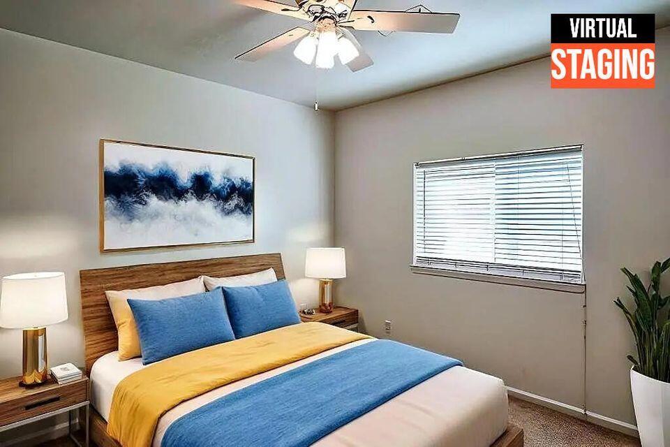 5747 Wilson Hill Road Manton, CA 96059 - Photo 16 of 31 a bedroom with a bed and a chandelier