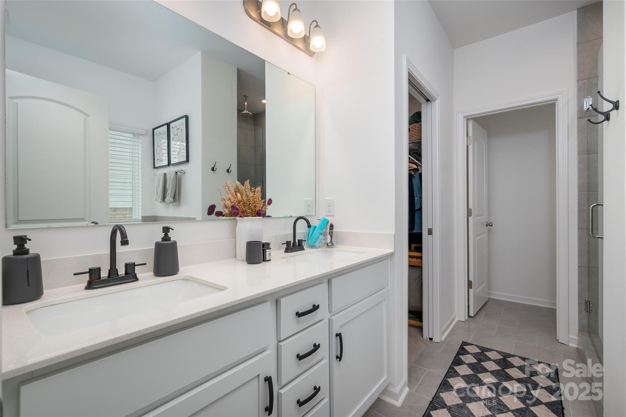 1024 Scotch Meadows Loop, Unit 32 Monroe, NC 28110 - Photo 10 of 19 a bathroom with a sink and a mirror