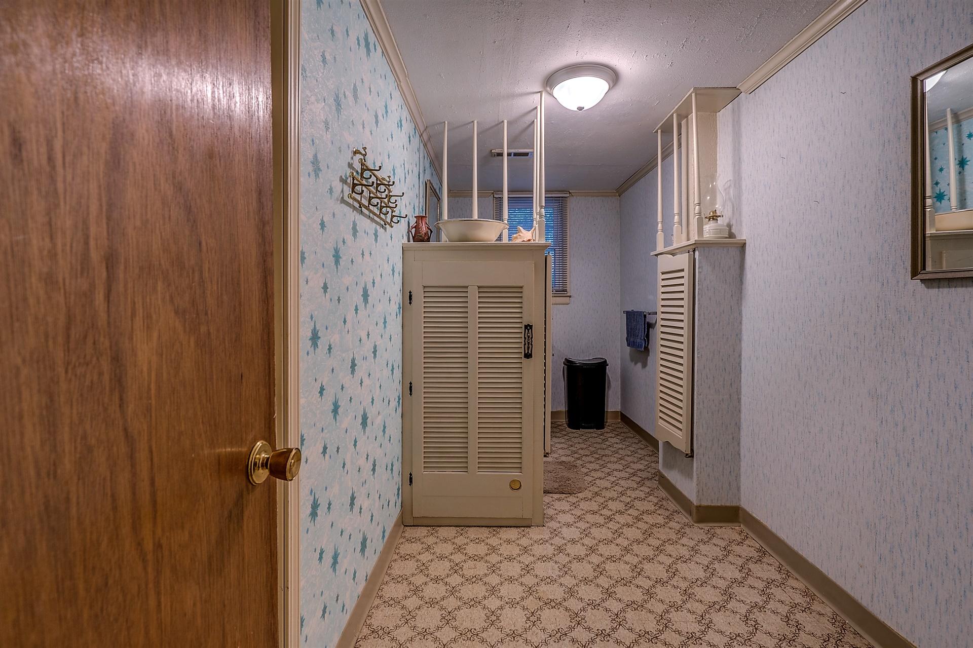 5960 Goodview Road Goodview, VA 24095 - Photo 25 of 38 a view of a hallway with entryway door
