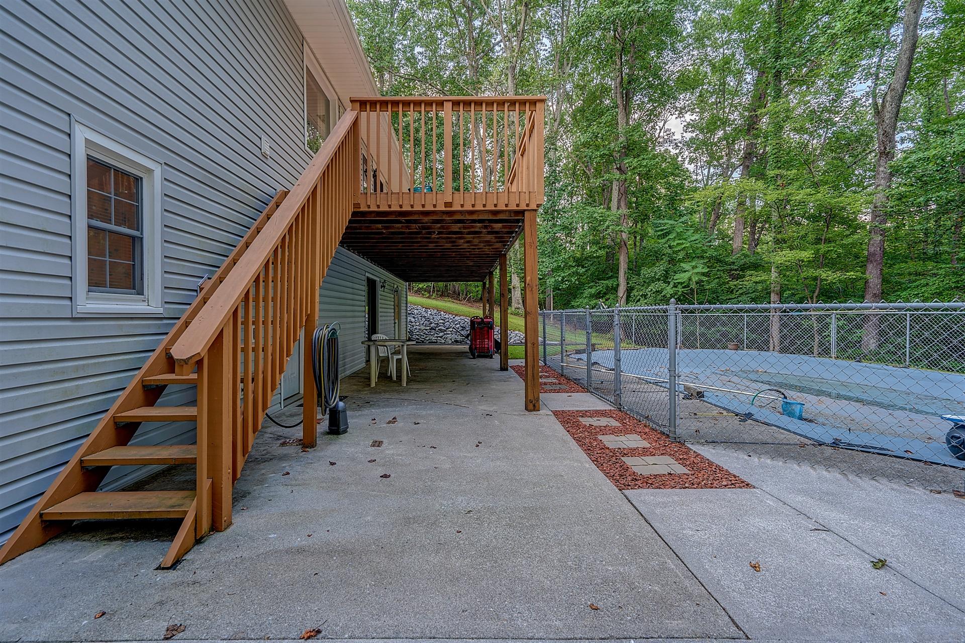 5960 Goodview Road Goodview, VA 24095 - Photo 33 of 38 a view of outdoor space and deck