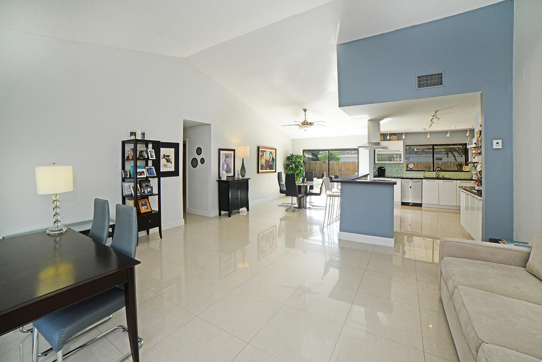 4816 Sugar Pine Drive Boca Raton, FL 33487 - Photo 3 of 37 Living Rm/Dining Area/Kitchen