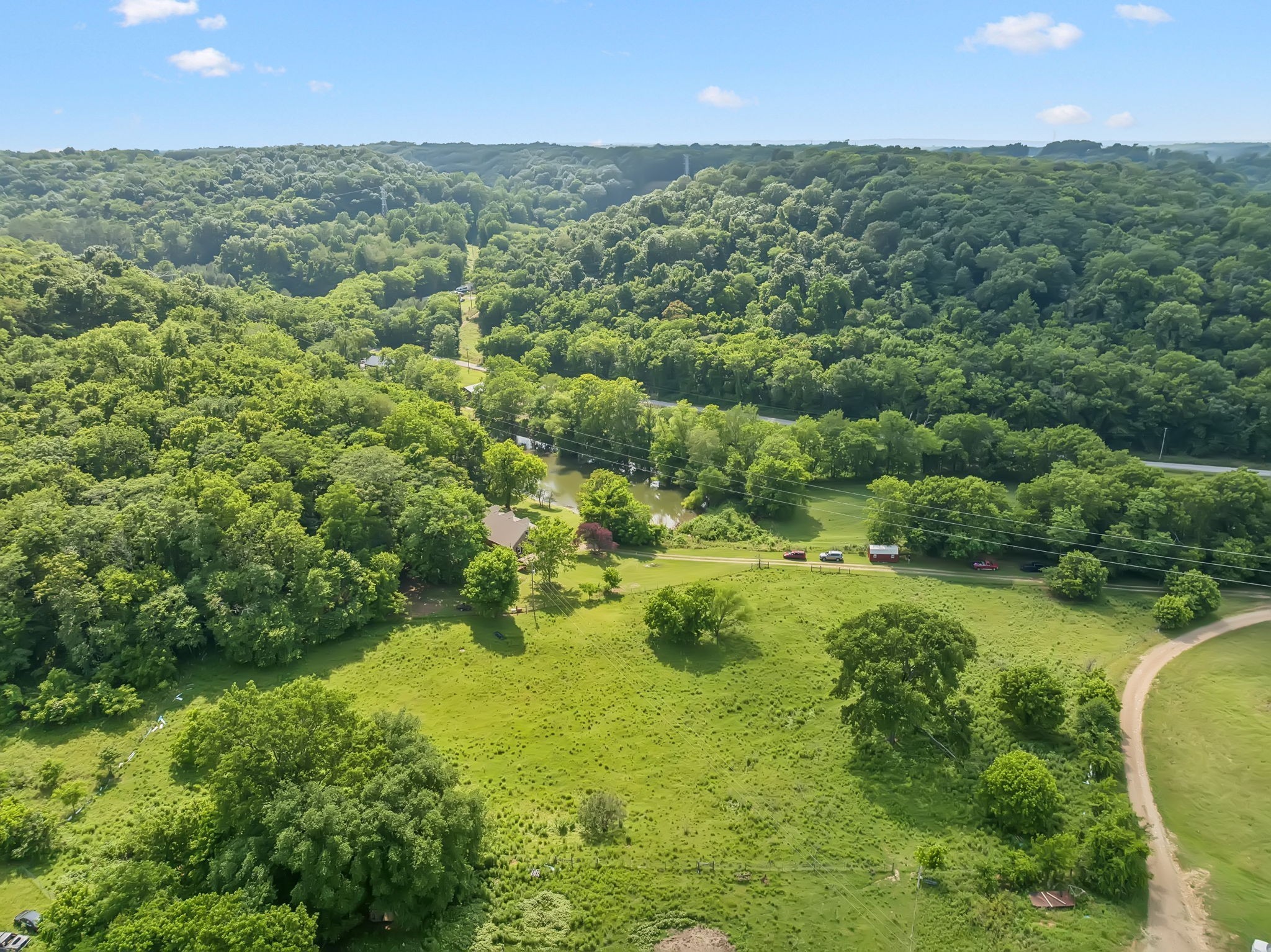 8663 Dog Branch Road Mount Pleasant, TN 38474 - Photo 36 of 42 a view of a city with lush green forest