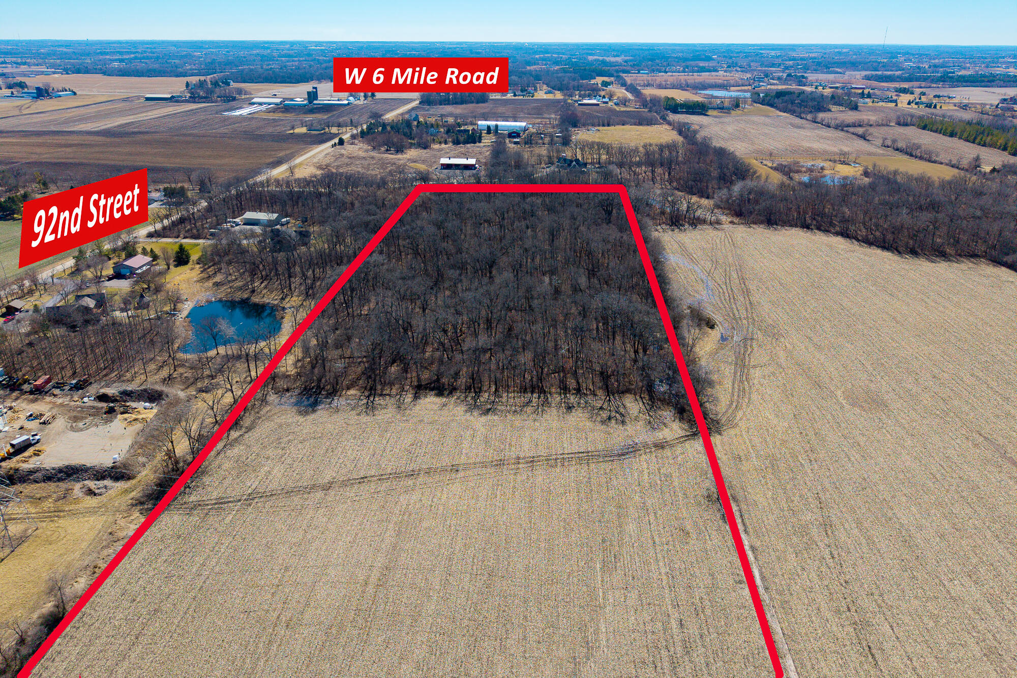 0 West 7 Mile Road Raymond, WI 53126 - Photo 2 of 9 Drone South
