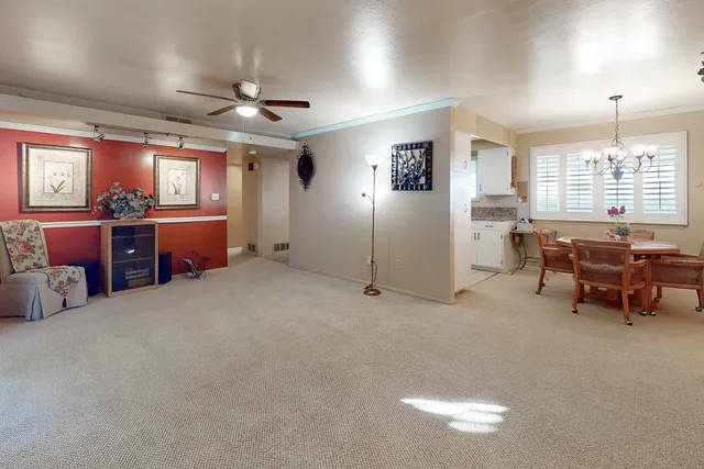 a open hall with living room