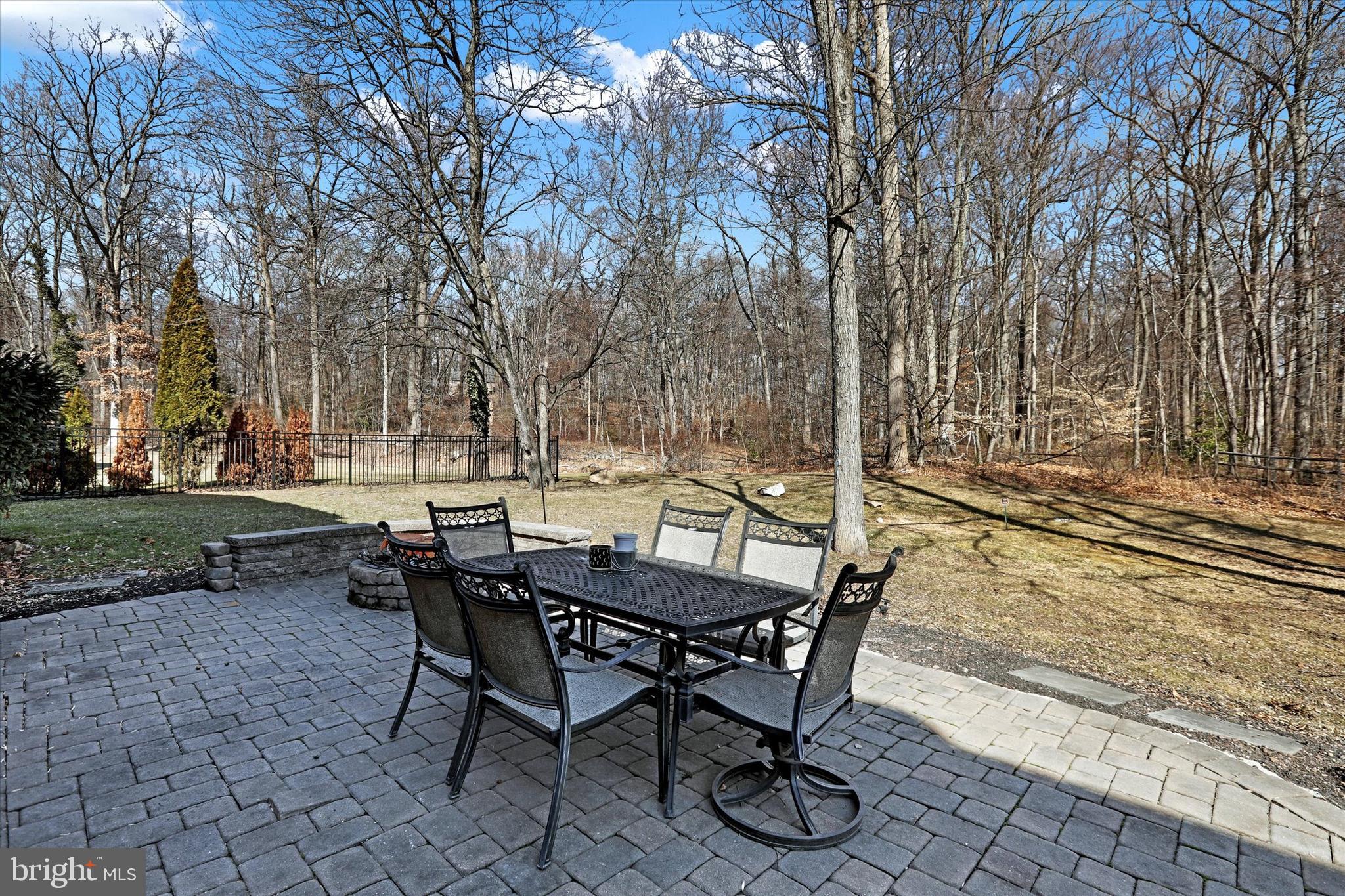 3852 Springtown Road Furlong, PA 18925 - Photo 3 of 5 Paver Patio Overlooking Woods