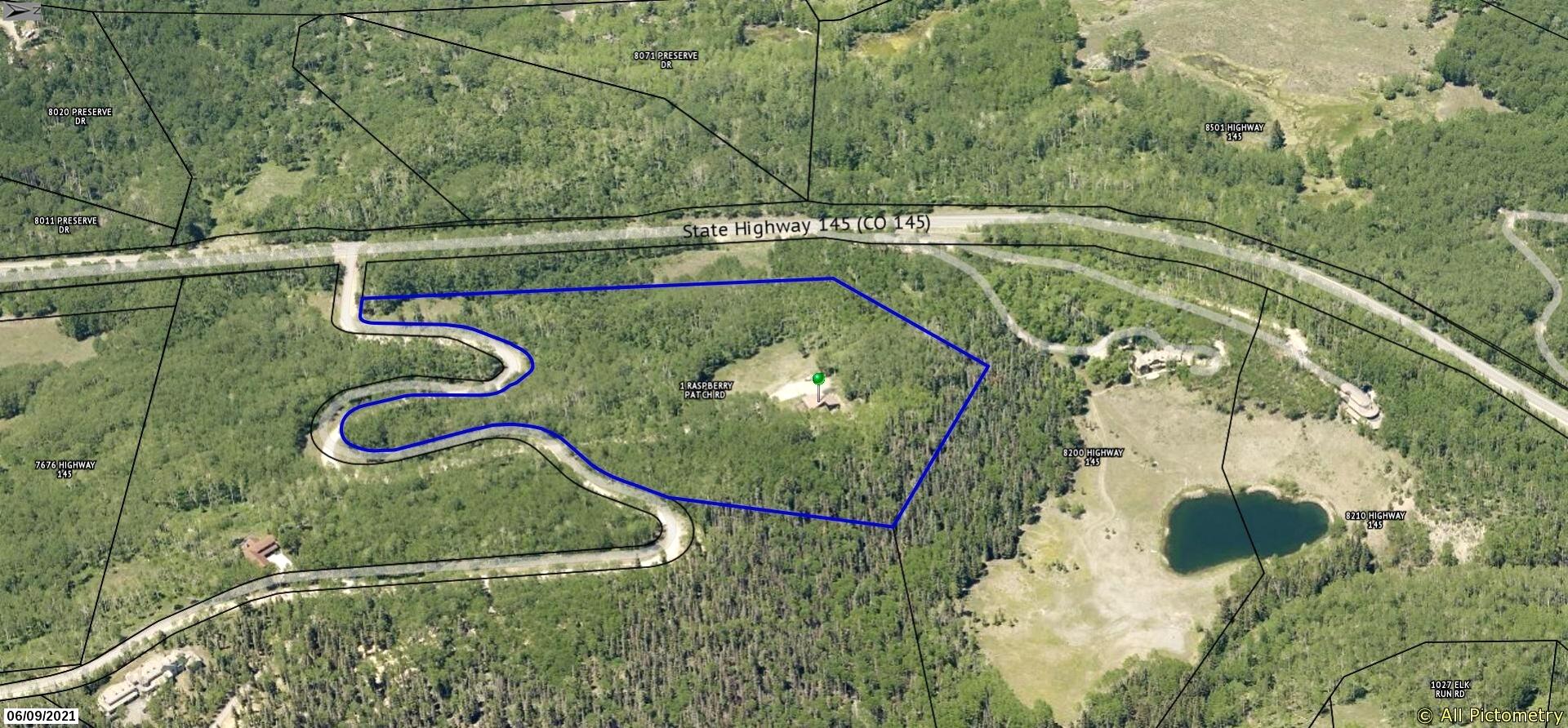 1 Raspberry Patch Road Telluride, CO 81435 - Photo 10 of 21 JS - Gst Hse - aerial 5