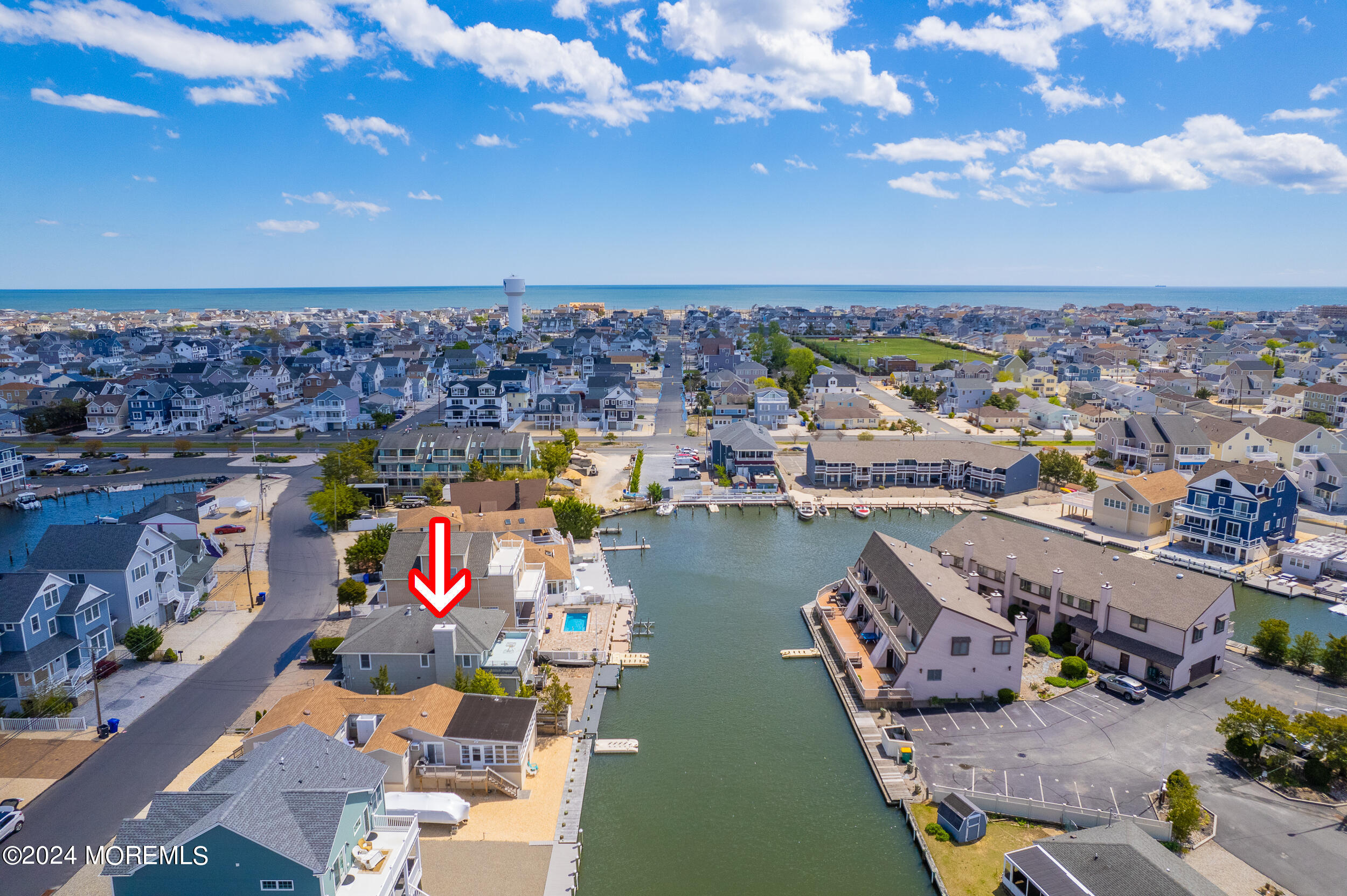 an aerial view of a city