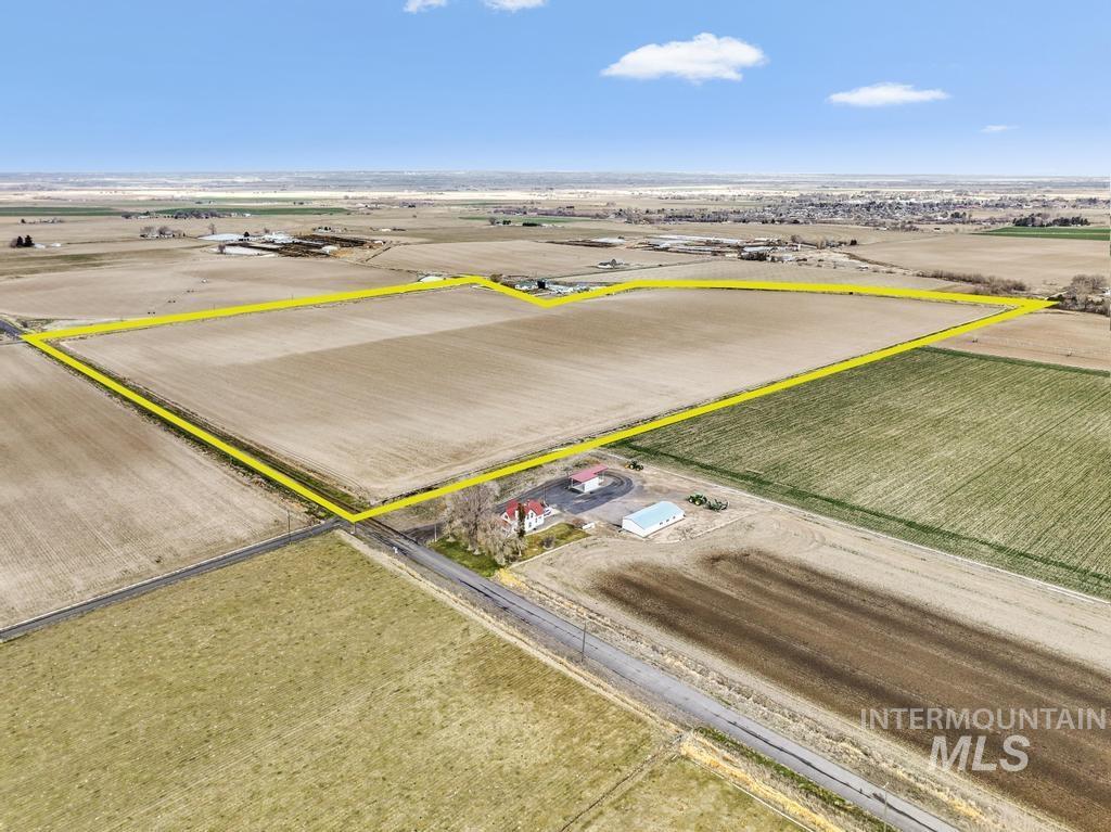 3900 North (52 /- Acres) Filer, ID 83328 - Photo 29 of 29 View of rural area featuring property boundaries highlighted and rows of crops