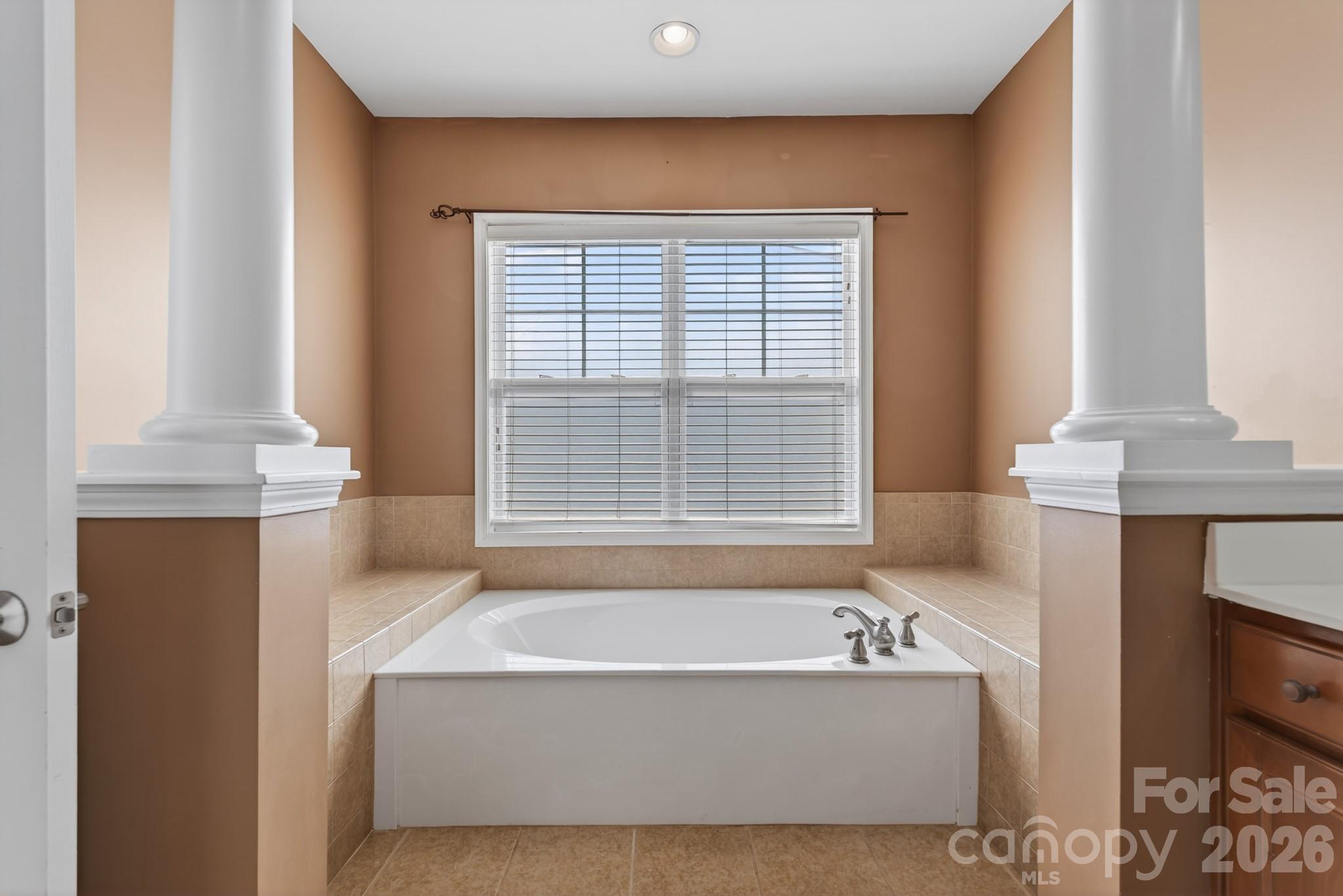 114 Inlet Point Drive Tega Cay, SC 29708 - Photo 19 of 40 a bathroom with a bathtub and a window