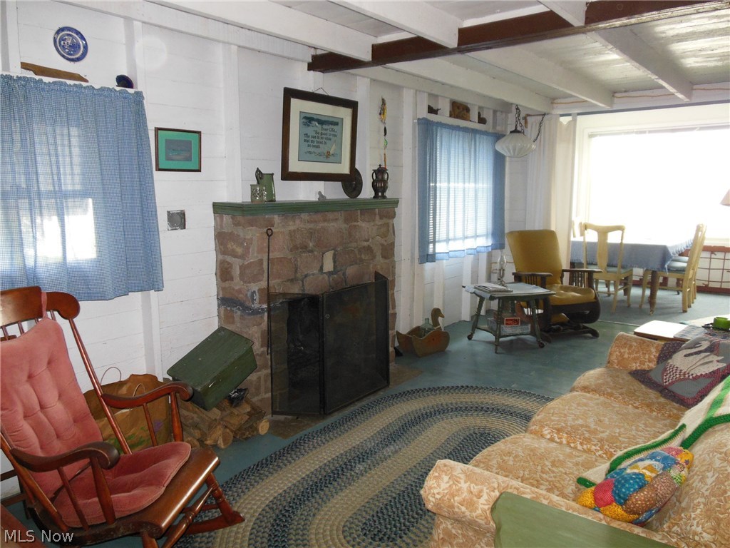 7355 Bank Road Madison, OH 44057 - Photo 3 of 24 Living Rm with wood-burning Fireplace
