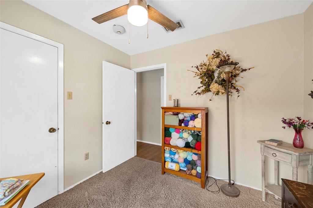 1038 South Old Robinson Road Robinson, TX 76706 - Photo 18 of 36 Game room with ceiling fan and carpet flooring