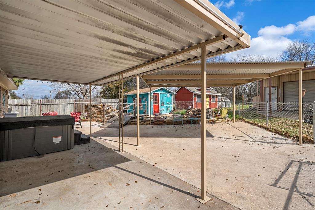 1038 South Old Robinson Road Robinson, TX 76706 - Photo 25 of 36 View of patio / terrace featuring a storage unit