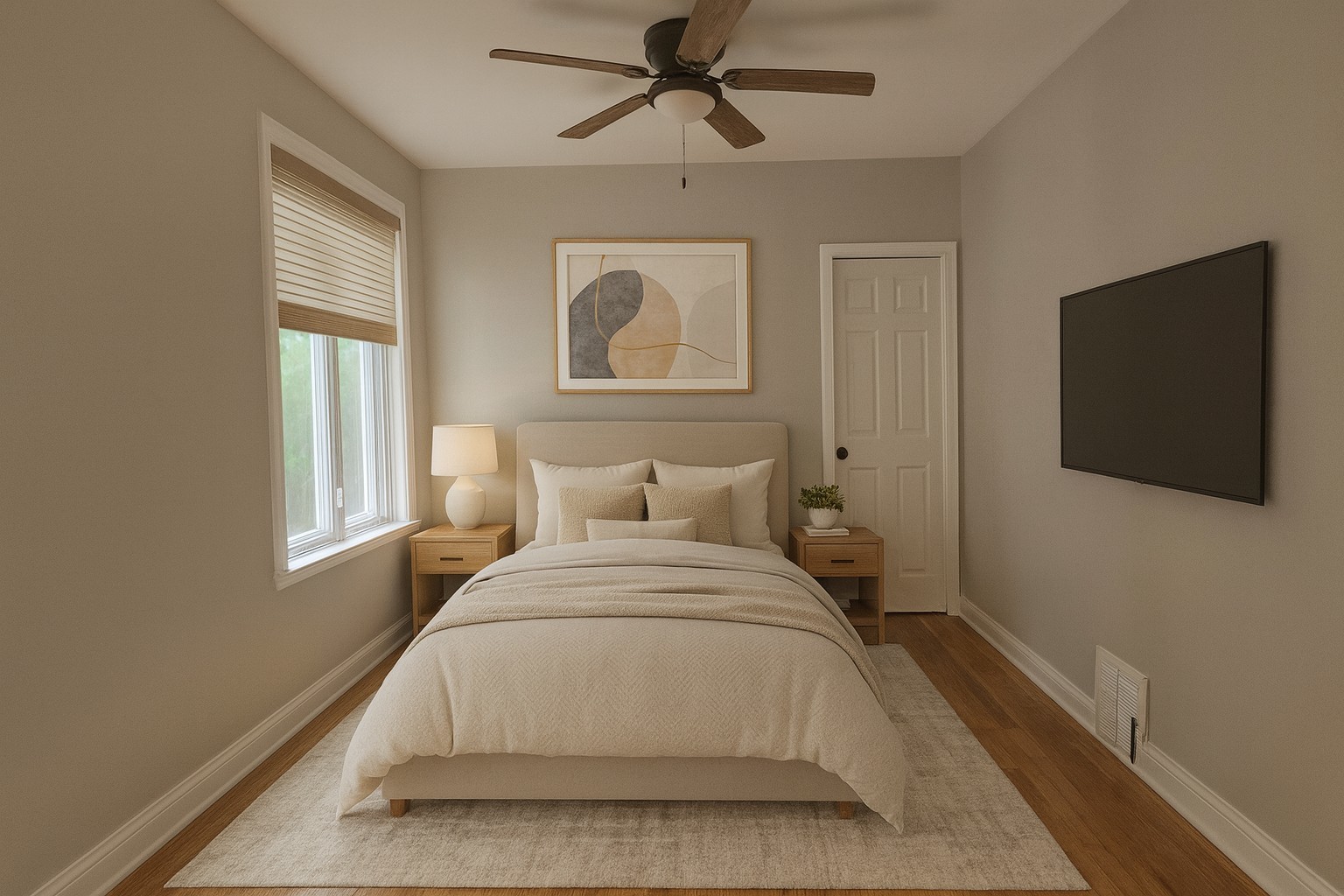 5657 North Parkside Avenue Chicago, IL 60646 - Photo 10 of 29 a large white bed in a white room