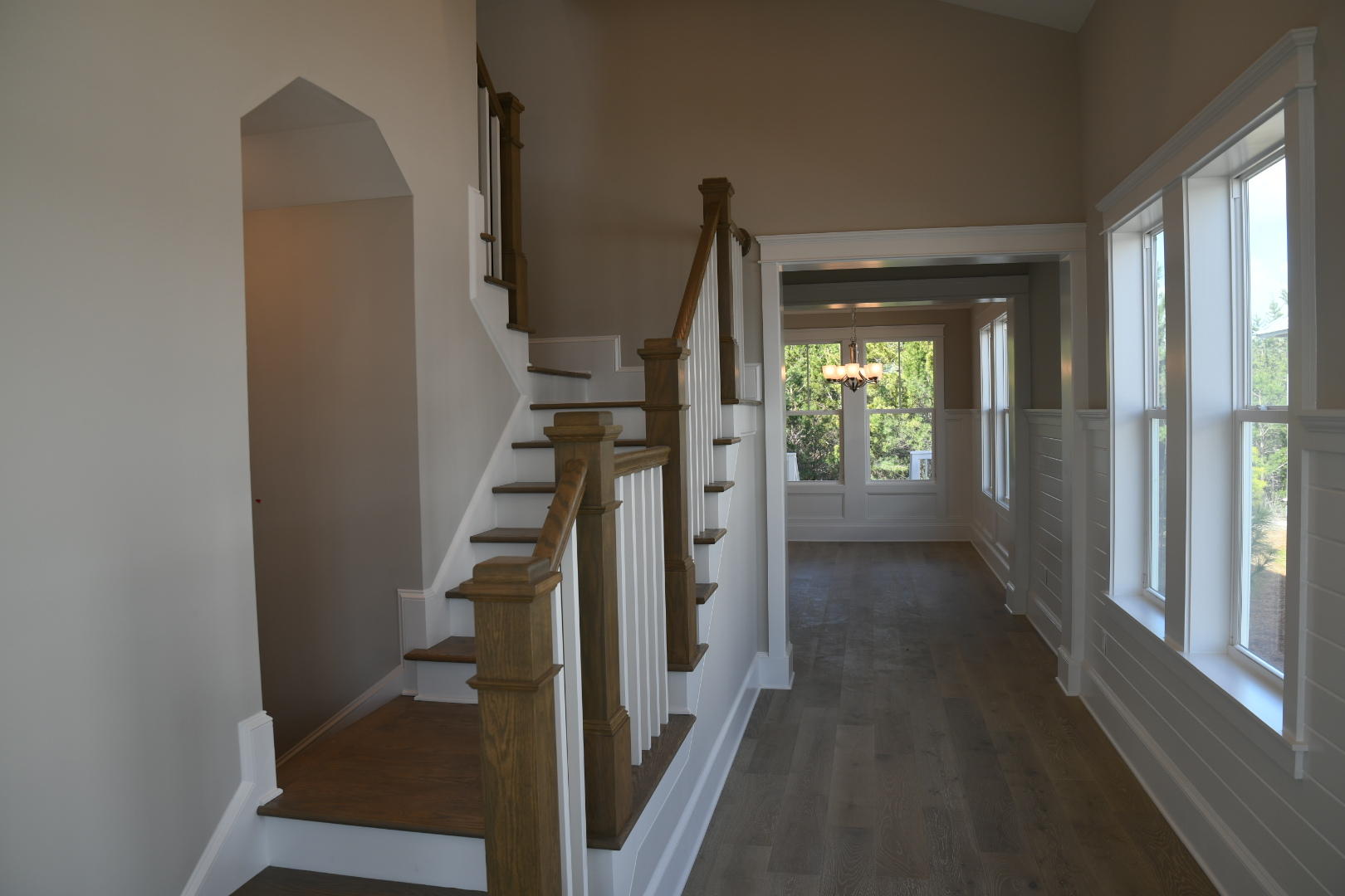50 Prominence Square Inlet Beach Inlet Beach, FL 32461 - Photo 3 of 16 a view of entryway with wooden floor and stairs