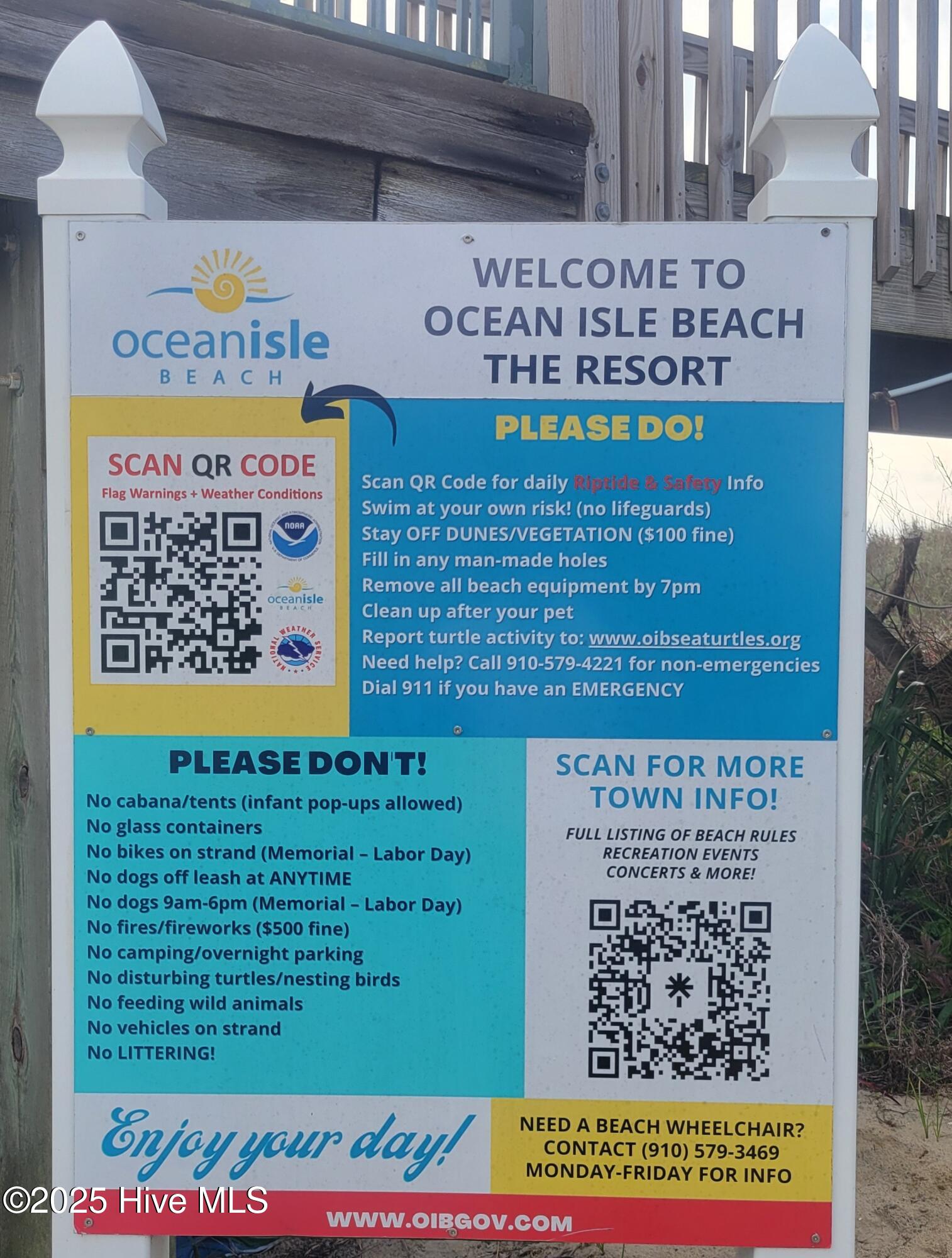 4 Seabrook Road, Unit 1 Ocean Isle Beach, NC 28469 - Photo 22 of 37 Beach Access Info 4 Seabrook A1