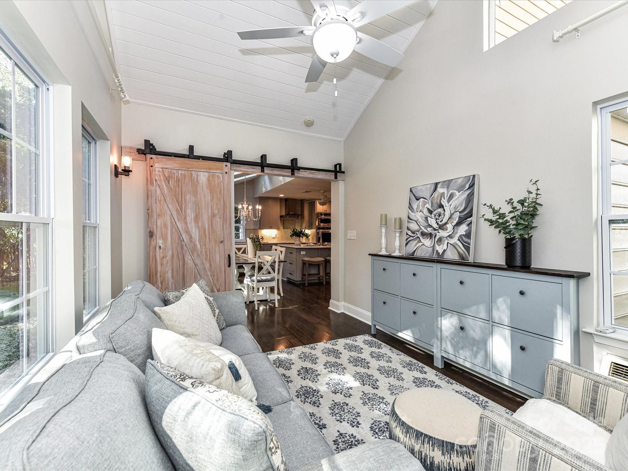 129 Shorecrest Drive Davidson, NC 28036 - Photo 18 of 45 a living room with furniture and wooden floor