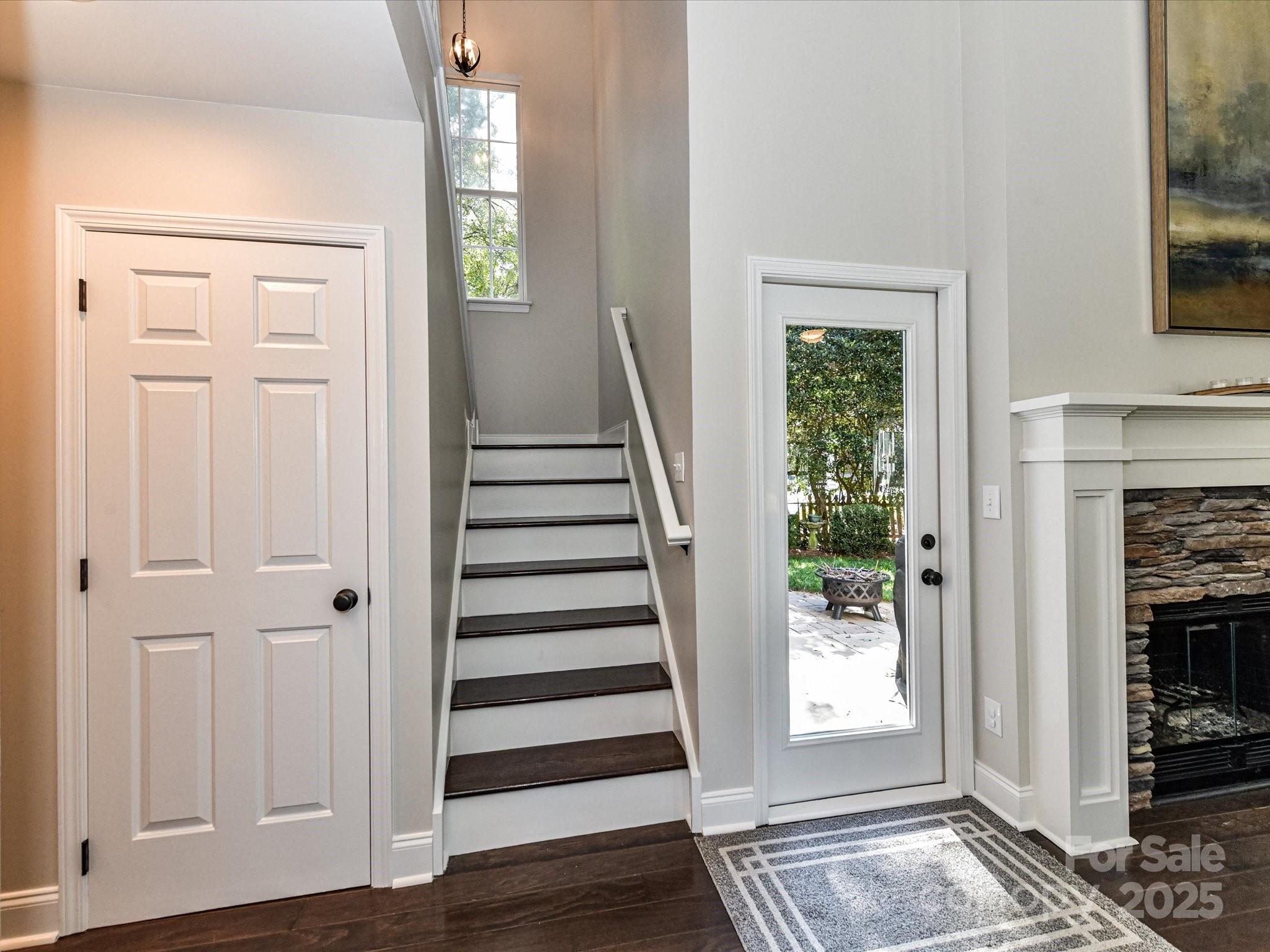 129 Shorecrest Drive Davidson, NC 28036 - Photo 22 of 45 a view of entryway with wooden floor and front door