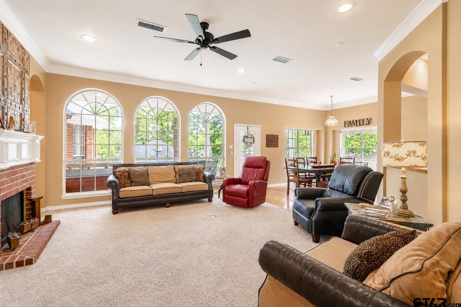 1388 Santa Fe Trail Tyler, TX 75703 - Photo 11 of 46 a living room with furniture and a large window