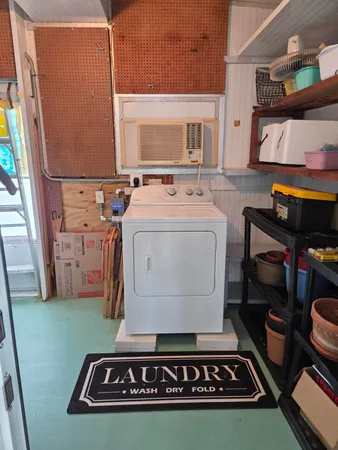 a room with storage and utility